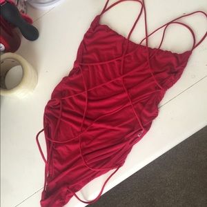Strapped back bodysuit